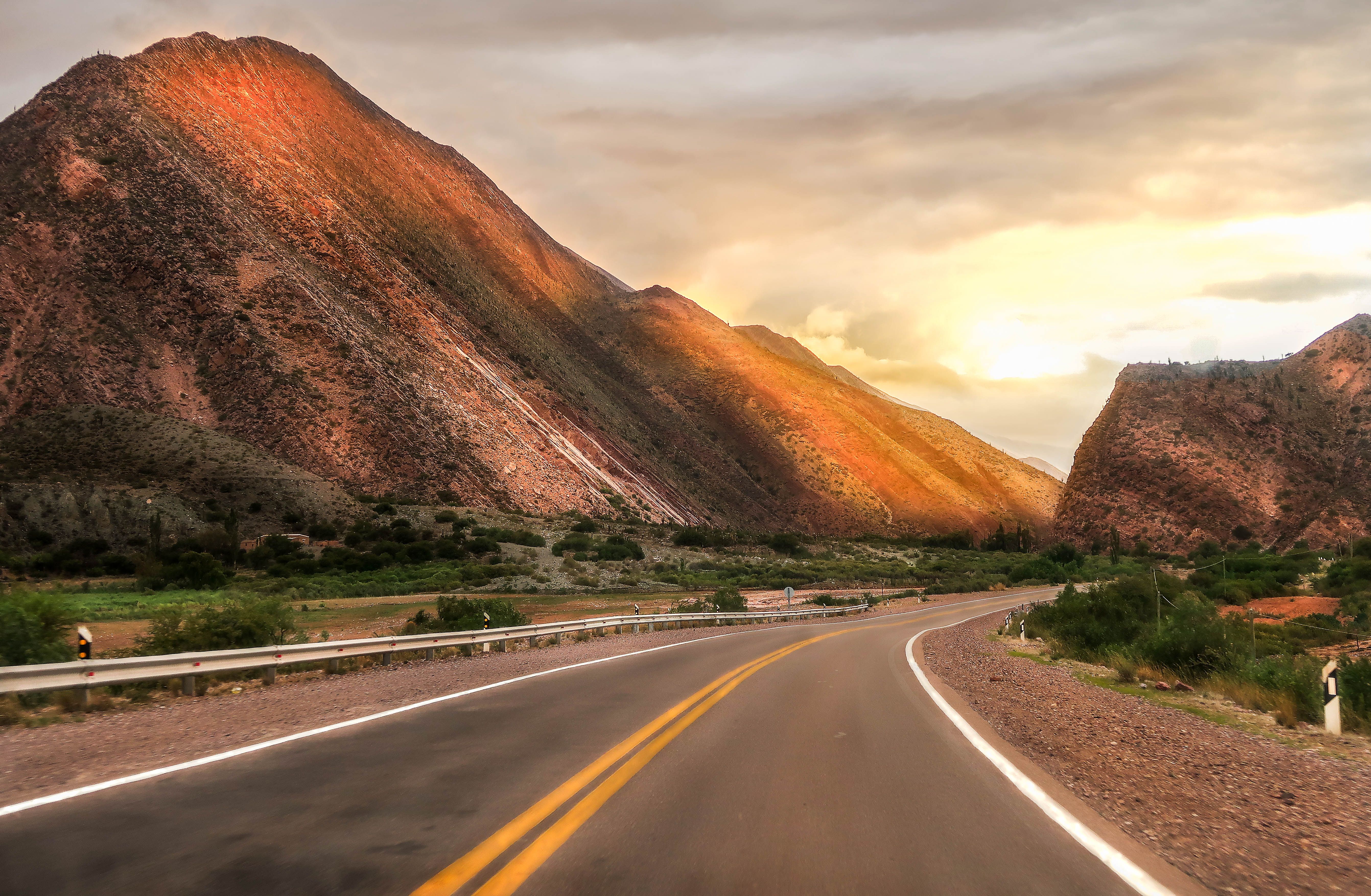 A calm winding road